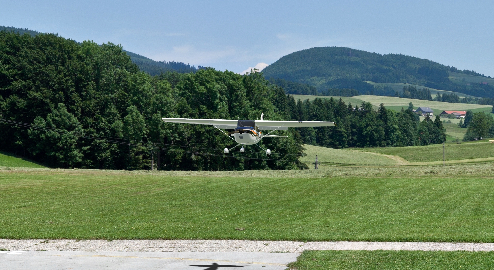 Cessna 182 Skylane in the aerofly RC 7 scenery mfcsalzburg