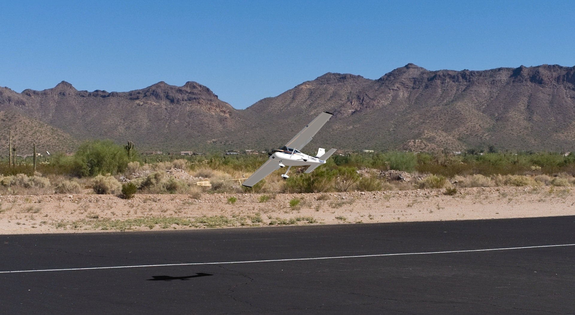 Cessna 182 Skylane in the aerofly RC 7 scenery us-phoenix
