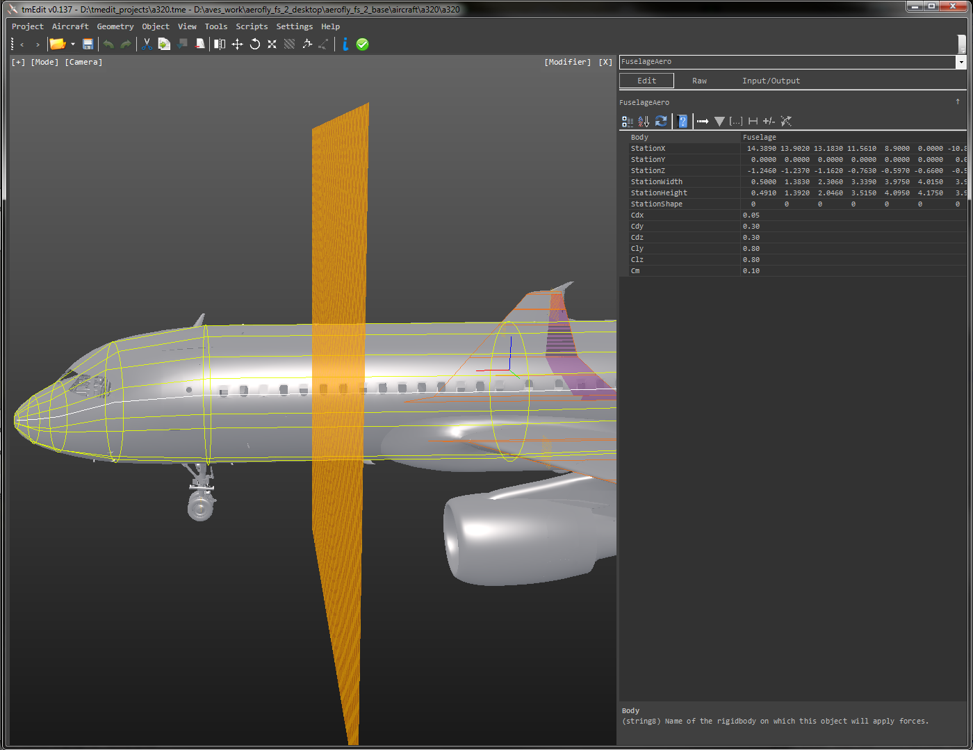 tmEdit knife cutting