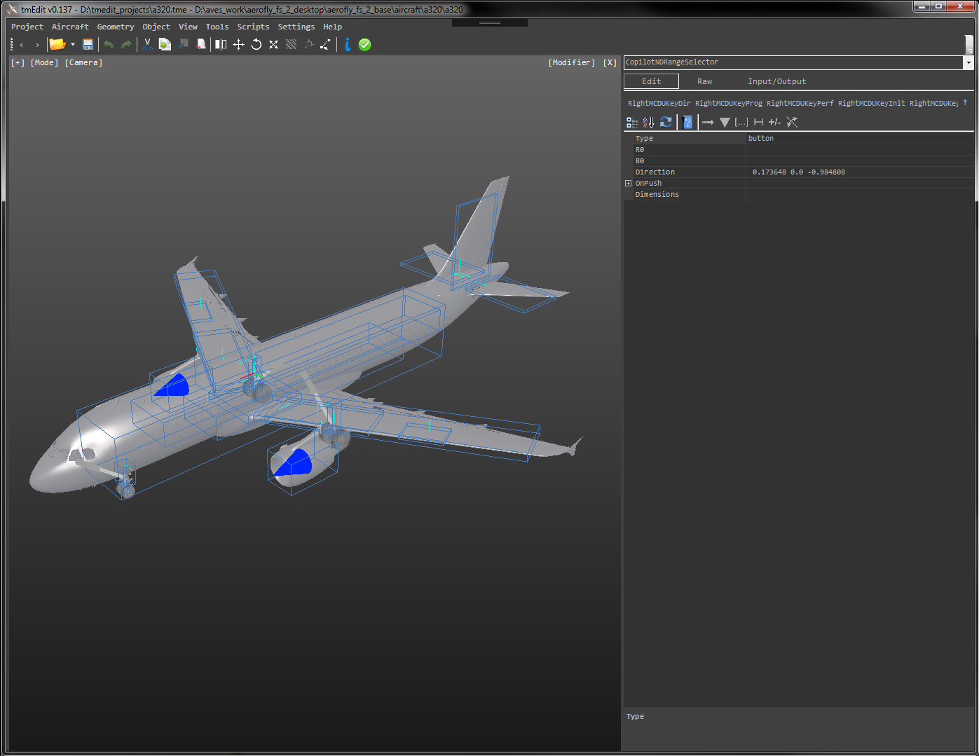 tmEdit rigidbody visualization