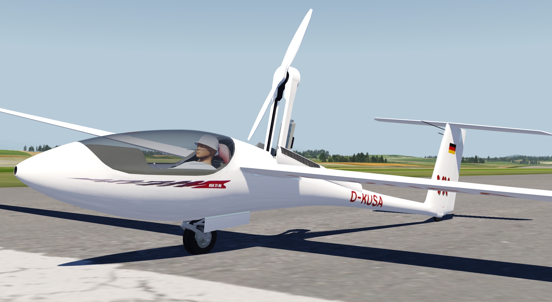 ASH 31 Mi in the AeroflyFS flight simulator